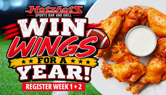 🏈 WIN WINGS FOR A YEAR AT HOTSHOTS!