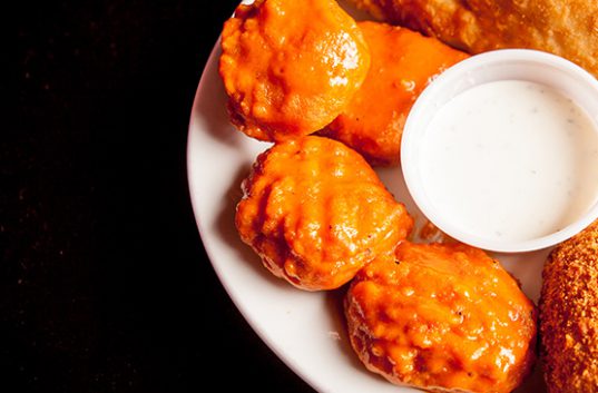 Boneless chicken wings.