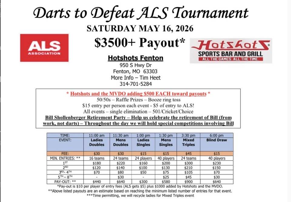 all-day dart tournament