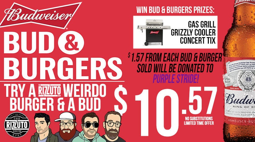 Bud & Burgers with the Rizzuto Show
