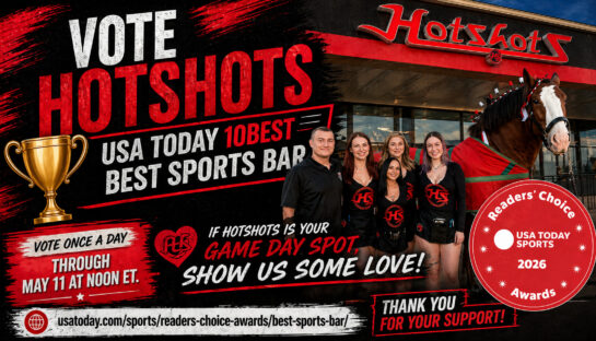 Vote Hotshots for USA TODAY 10Best Best Sports Bar