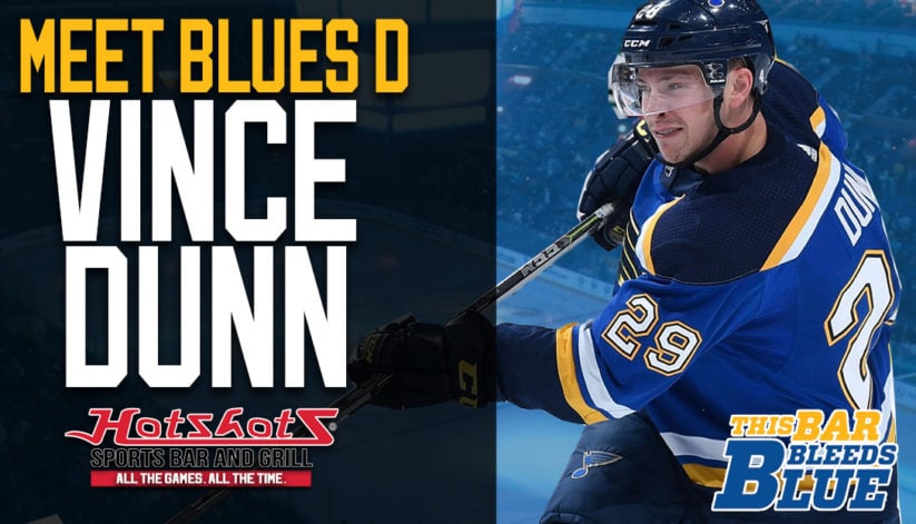 Meet St Louis Blues D Vince Dunn at Hotshots St Charles