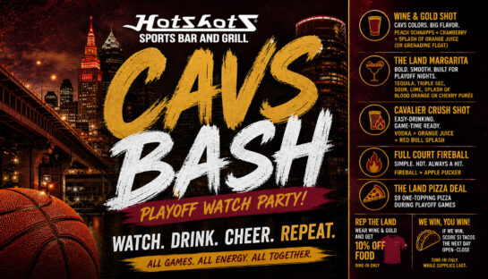 Cavs Bash Playoff Watch Parties at Hotshots Brunswick